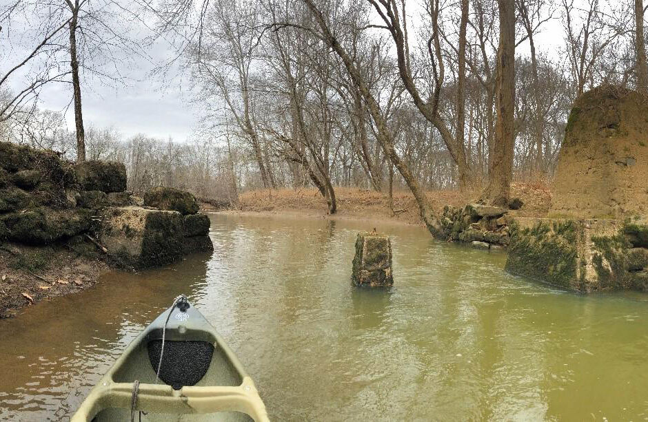 Kayak on Appomattox River